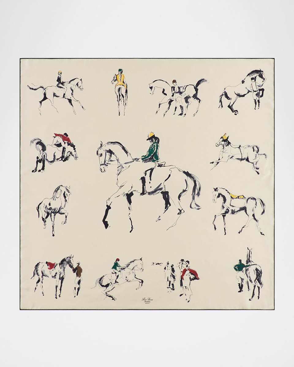 Scuderia Silk Foulard Scarf